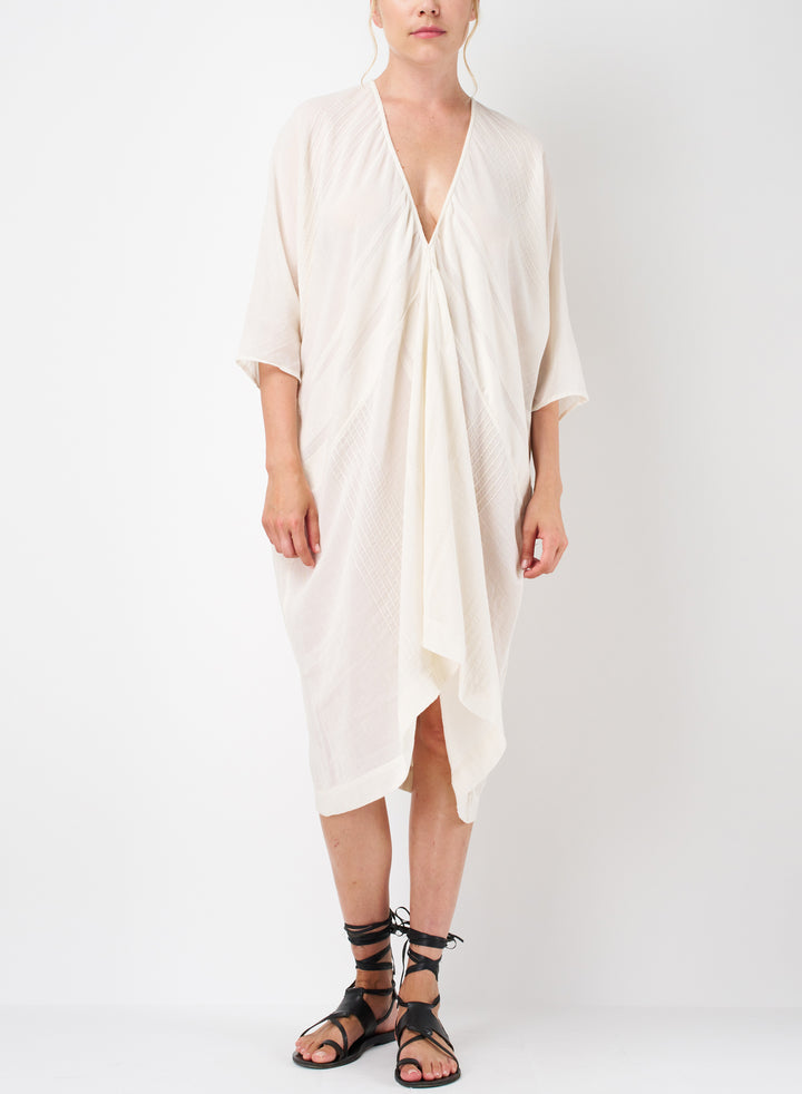Elma Striped Cotton Voile Kaftan | SU Paris
