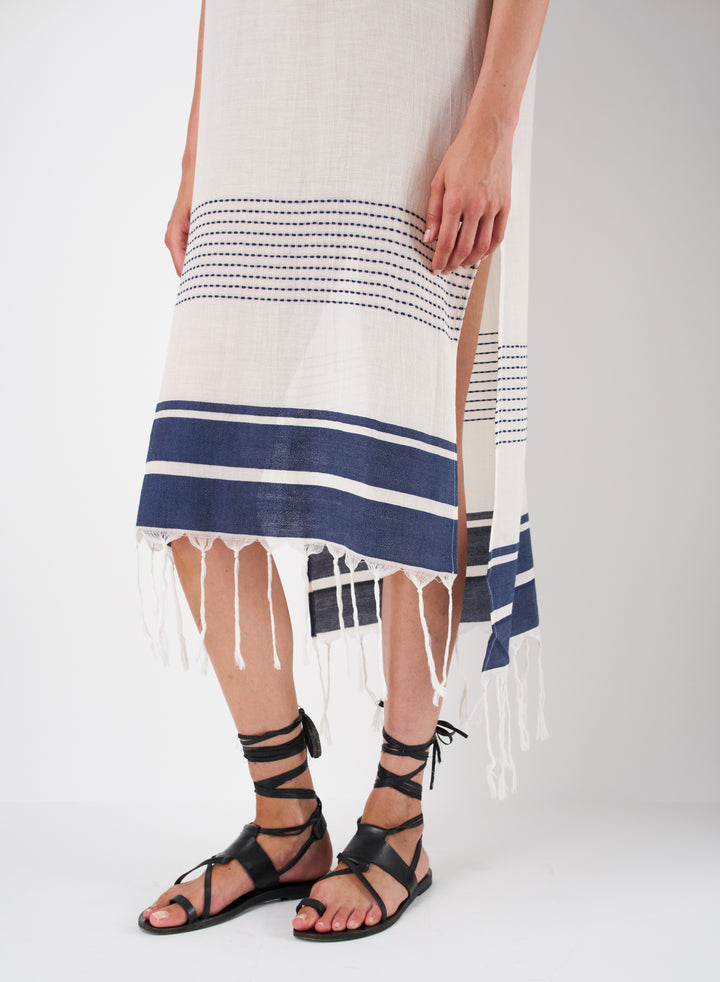 トップス SU PARIS Stripe V-NECK KAFTAN SU PARIS/ス パリス】Stripe V-NECK KAFTAN（シャツ／ブラウス