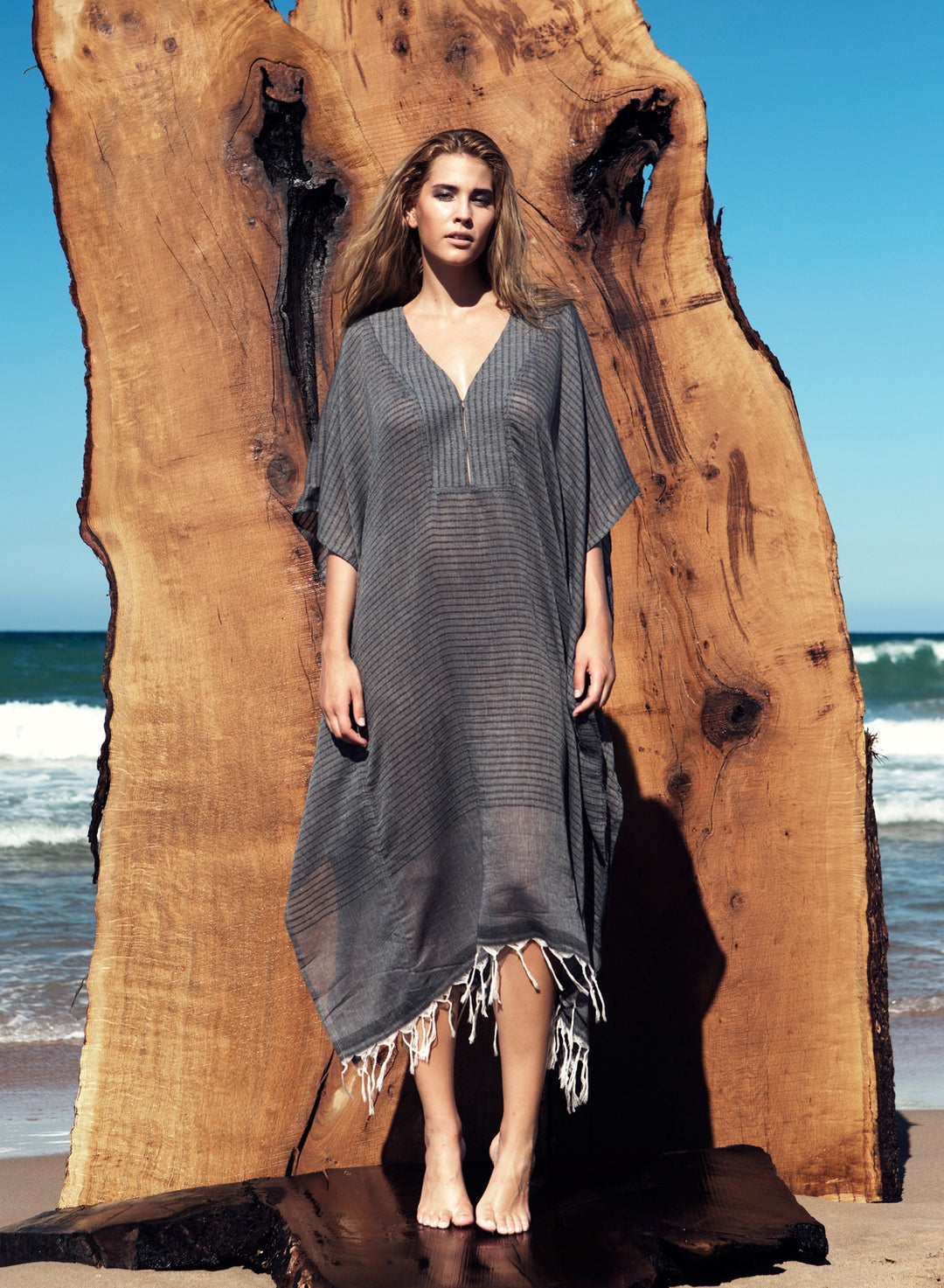 Jimba Kaftan Cotton Gauze Cover Up - SU Paris